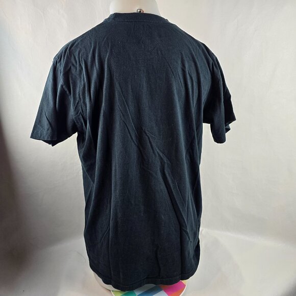 Jagermeister Mens XL Black Logo Graphic T Shirt Distressed Bar Promo Alcohol Gen - Picture 5 of 7